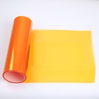 TSAUTOP Popular orange High Transmittance Glossy n Car Headlight Car Light Tint Flim For Car Light